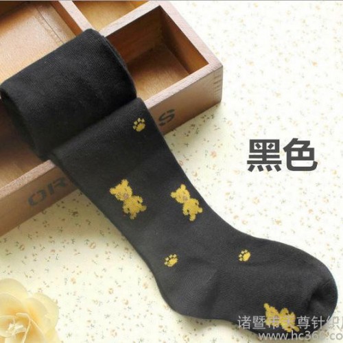 【小熊连裤袜】韩版卡通纯棉无骨缝头全棉打底裤儿童袜子批发代发图3