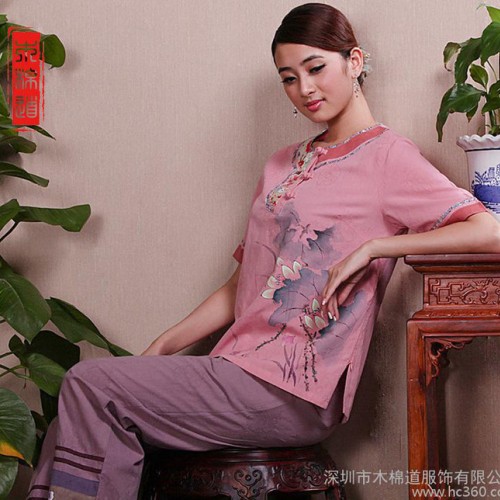 木棉道.女新款唐装上衣民族风改良汉服棉麻国学传统文化服批发图1