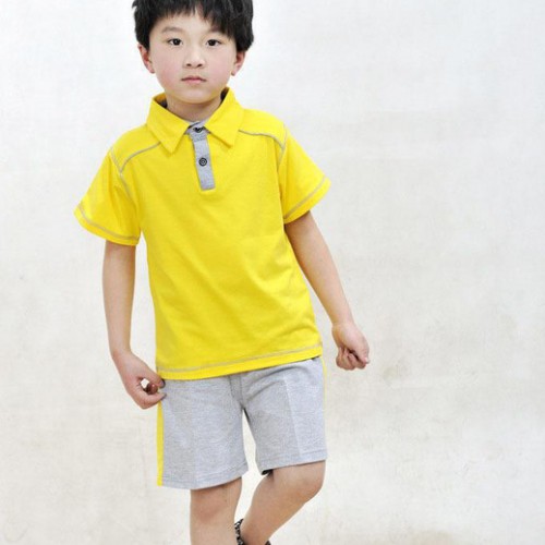 100%棉运动装现货校服夏季小学校服棉布小学生校服特价图1