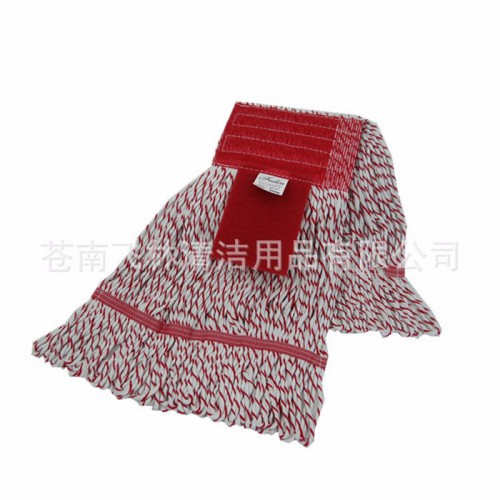 2015**1806地拖头彩色网布水拖头双拼棉纱拖把头**吸水图3