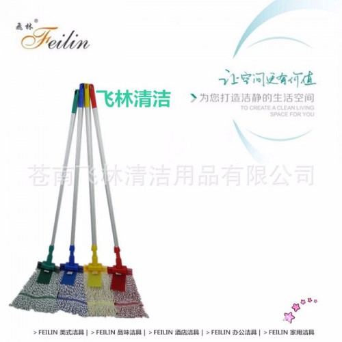 2015**1806地拖头彩色网布水拖头双拼棉纱拖把头**吸水图5