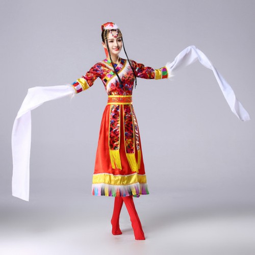 藏族舞蹈服 少数民族服专业厂家 专业设计图2