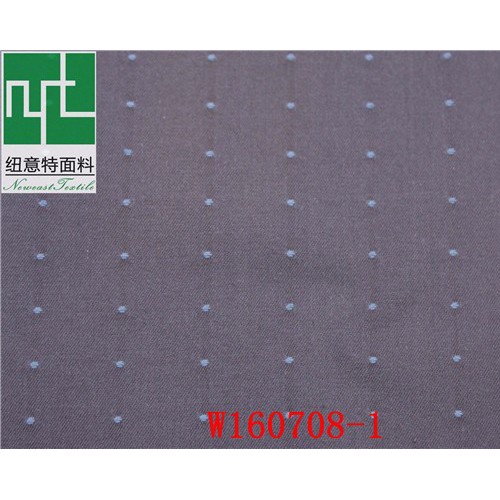 纽意特梭织棉弹靛蓝提花衬衫时装面料厂家定制 棉弹靛蓝提花面料图6