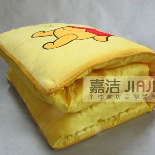【嘉洁】抱枕被厂家定制可以印LOGO抱枕被多功能抱枕被来图来样均可生产 外套可以按客人的要做贴布绣标图1
