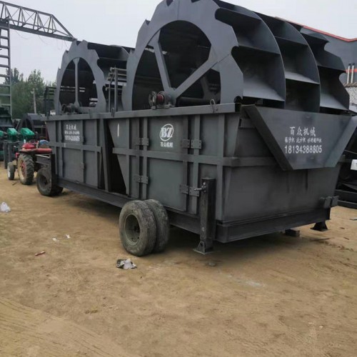 百众机械移动洗砂机 洗砂设备 洗涤设备价格 大型洗沙机图4