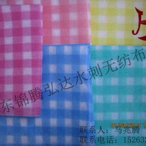 **山东锦腾弘达水刺布黏胶涤纶水刺无纺布印花抹布肤色膏药天丝面膜图4
