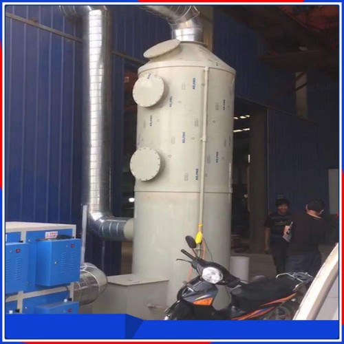 硕瑞环保喷淋塔 水洗塔 河南洛阳厂家生产耐酸碱洗涤设备 耐高温喷淋塔 值得信赖图3