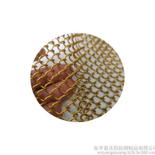 沃阳定制 金属网帘金属窗帘垂帘酒吧隔断帘服装店橱窗帘展厅装饰设计金属帘 量大从优图5