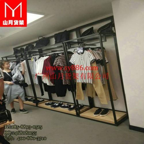 时尚女装货架设计，大气服装展示货架，广州服装货架厂图7
