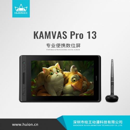 HUION/绘王Kamvas Pro 13/GT-133数位屏 专业绘画数位屏 动漫工作室数位屏 服装设计数位屏 产品设图2
