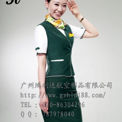 鸿利达 空姐工作制服订做   新款春季空姐服设计    中国国际航空服装