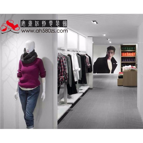 合肥服装店装修风格设计效果图男女服装店门头设计图3