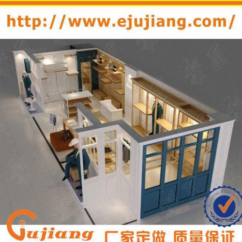 免费设计服装展柜 展厅服装货架  衣服不锈钢挂件 聚匠展柜图2