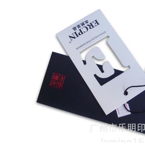 厂家设计 服装吊牌 袜子吊牌 广州印刷厂图1