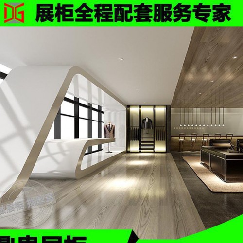定制男装服装展柜 专业设计师设计 专业定做男装服装展柜图3