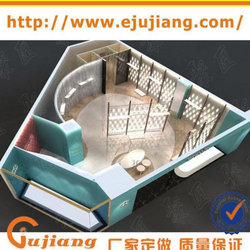 女装公司展厅形象柜设计 商场服装道具定做 卖场衣服架子加工图3