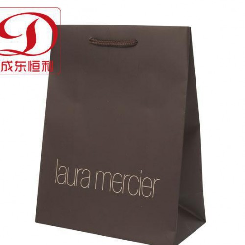 【品美制造】定做彩印服装购物纸袋白卡服装手提袋 来样设计图1