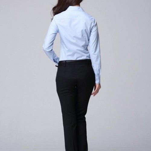 厦门服装厂设计定做韩范百搭职业女衬衫 OL通勤衬衫 长袖衬衫图1