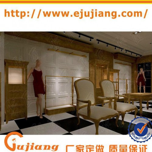 服装展示柜定制 卖场女装展示道具 五金架 设计 广州服装展柜图3