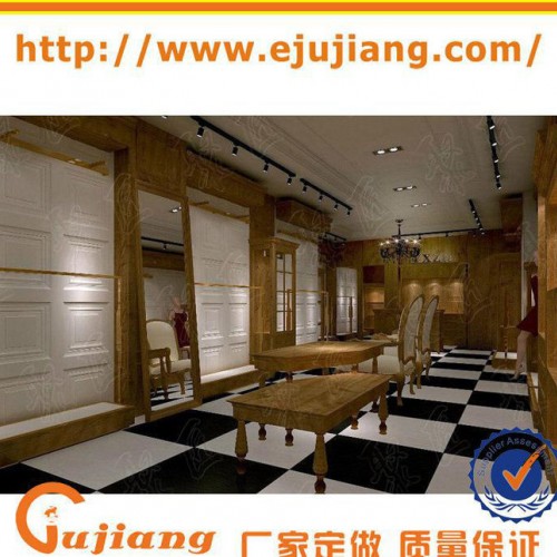 服装展示柜定制 卖场女装展示道具 五金架 设计 广州服装展柜图1