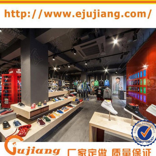 休育休闲运动服装展示架制作 高端专卖店铺服装展示柜设计 收银图3