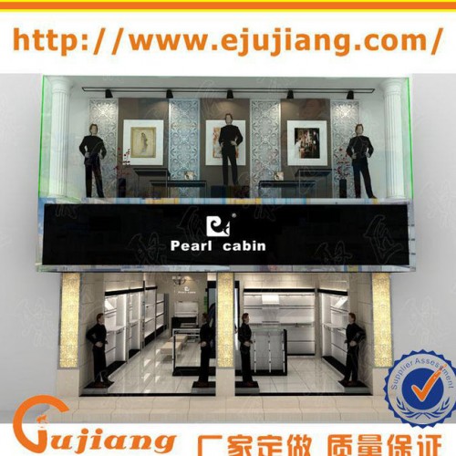 男士服装展柜 可定做服装展柜 设计制作安装保修一条龙服务图1