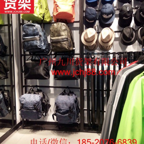 KM男装 服装货架 货架 店面装修 装修设计 鞋子货架图2