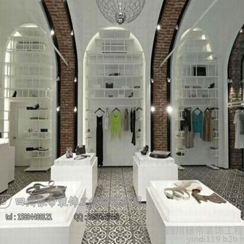 成都复古气息服装店装修设计图3