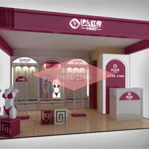 嘉得堡 服装展示柜中岛柜收银台密度板烤漆展示架免费设计安装图2