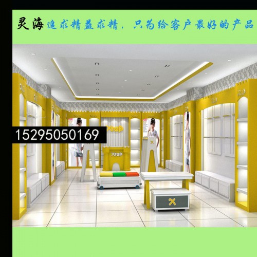 江苏服装展柜展示道具设计 **烤漆服装展示柜 铝合金展示架图3