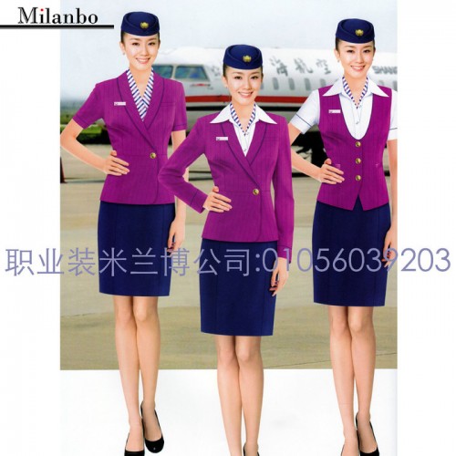 【空姐服】米兰弘品牌专业设计制作航空服务空姐服高铁列车员服装图3
