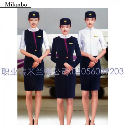 【空姐服】米兰弘品牌专业设计制作航空服务空姐服高铁列车员服装图2
