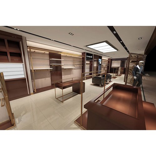 烤漆服装展示柜珠宝柜台设计图4