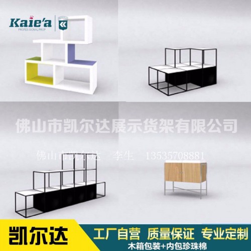可定制服装店展示柜陈列柜 服饰集合店展示架 橱窗设计高低流水台图3