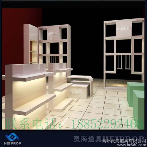 供应定制箱包展柜 服装展柜 鞋柜制作 服装展示柜 家纺展柜 免费设计图3
