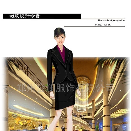 供应量体五星级酒店服装，商务酒店服装，酒店服装设计图3