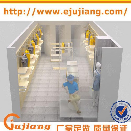 设计定做商场专柜商务男装服装展示柜 服装陈列展示道具 男装展图3