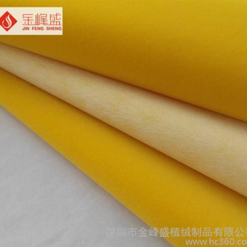 100%涤纶，长毛绒水刺底绒布