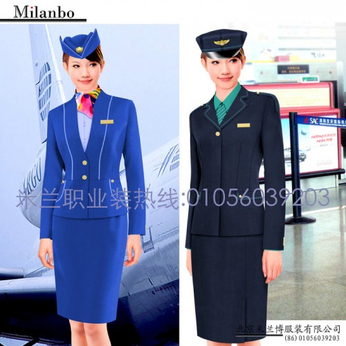 米兰弘空姐服专业设计制作航空铁路培训机构学员服装图5