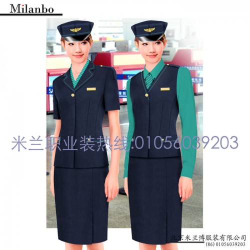 米兰弘空姐服专业设计制作航空铁路培训机构学员服装图3