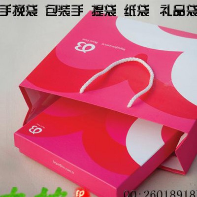 厂家定做 手提袋 牛皮纸袋 服装礼品袋 批发 免费设计 纸袋