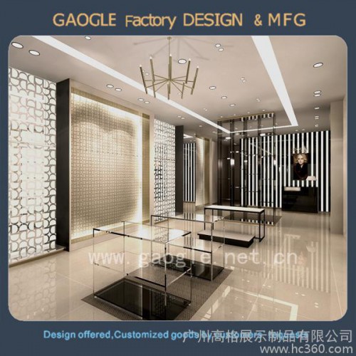 提供服务高格204/2/20广州服装展柜厂 各种展柜设计制作 珠宝展柜