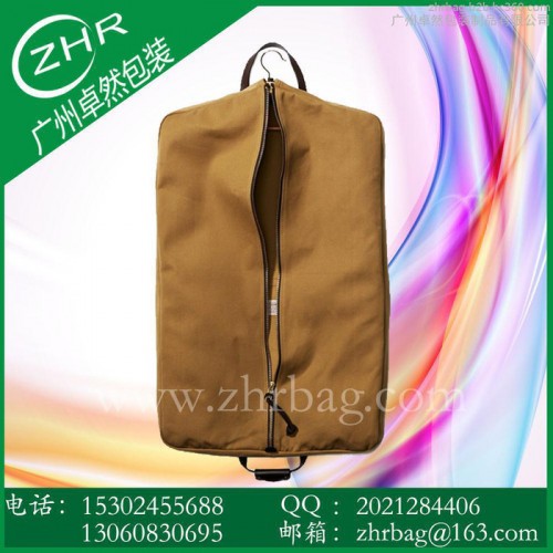 2016年新款设计斜拉链西装套涤纶服装套折叠涤纶礼服袋加PVC窗口图4