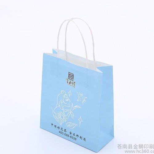 【金狮】 免费设计加印手提纸袋 牛皮纸袋 茶叶包装服装购物袋图2