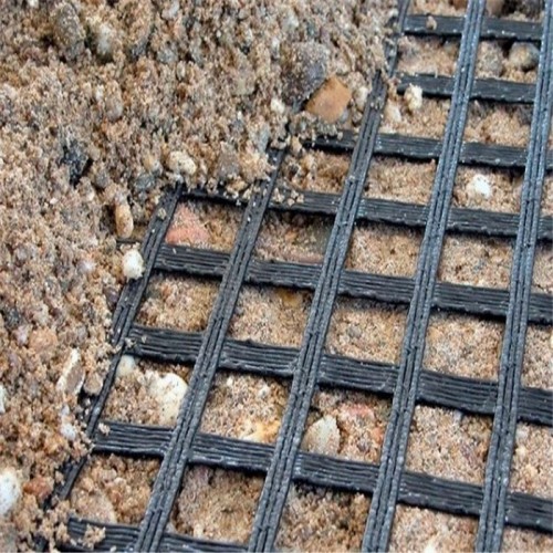 50kn经编涤纶土工格栅 适用道路软土路基加筋 高品质经编格栅强度