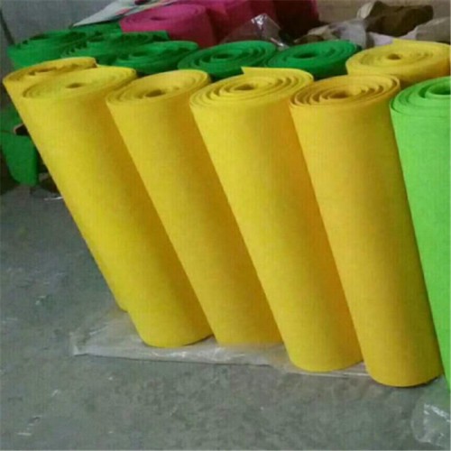 彩色针刺涤纶无纺布 细白羊毛毡 耐高温 超越毛毡制品图5