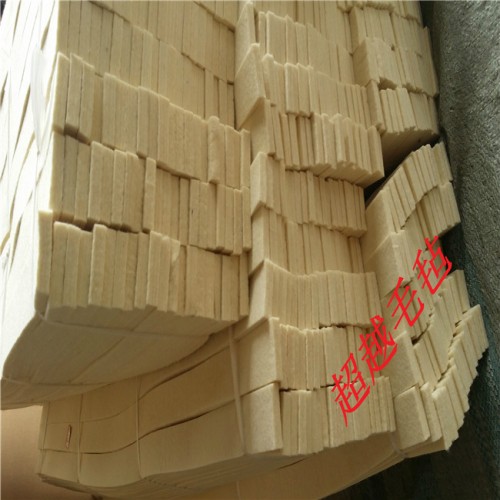 供应超越200G白色土工布 针刺无纺布 工业毛毡 涤纶毡 吸油毡 定做电脑包 加厚加基布毛毡图4