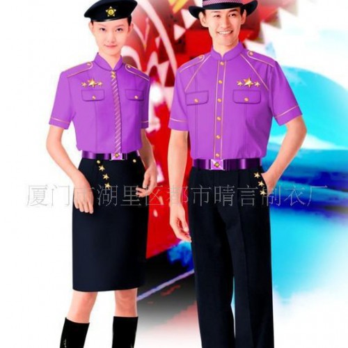 服装加工厂设计定做保安服 酒店保安制服 物业保安工作服定做图2