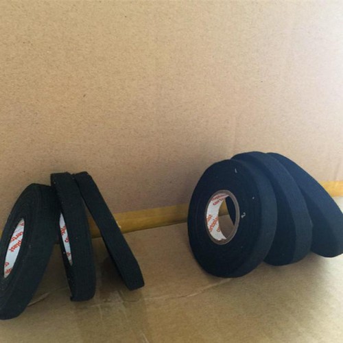 汽车线束绒布胶带 19mm*18m 全黑绝缘阻燃涤纶布 汽车绒布胶带图3