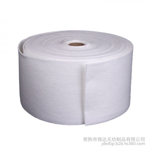 白色涤纶针刺棉 用于杯型口罩热压定型棉图2